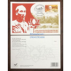 Maxicard tem Hình Ảnh Bác Hồ kỷ niệm 130 năm ngày sinh của Bác và 50 năm thành lập Bảo Tàng Hồ Chí Minh