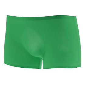 Men's Solid Color Boxer Briefs Underwear Underpants Swimwear Trunks