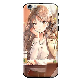 Ốp lưng kính cường lực cho iPhone 6s Plus GIRL 124 - Hàng chính hãng