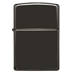 Bật lửa Zippo High Polish Black - Dòng Mạ Đen Bóng Gương Chính Hãng Mỹ, Vỏ Đồng Thau Sang Trọng, Chống Gió Cao Cấp