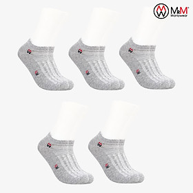Combo 5 Đôi Tất Nam Vớ Nam Cổ Ngắn Lịch Lãm, Sang Trọng, Chất Liệu Sợi Cotton Co Giãn 4 Chiều Cao Cấp, Chống Hôi Chân MRM FASHION (Cùng Màu)