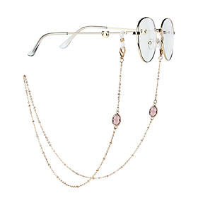 Dây đeo gọng kính mix hạt đá pha lê giả lấp lánh nổi bật phong cách idol Hàn Quốc dây đeo khẩu trang chống rơi rớt thất lạc