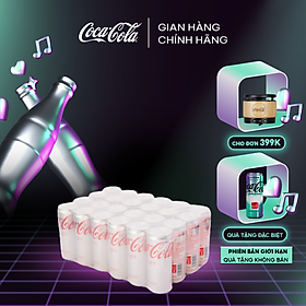 Lốc 24 Lon Nước Giải Khát Không Đường Coca-Cola Light Lon 320ml/Lon Sale 25.3 Coca-Cola Official Store