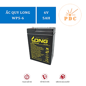 Ắc Quy LONG WP5-6 6V-5AH Bình ắc quy khô 6V cho xe điện trẻ em ,đèn khẩn cấp,quạt sạc