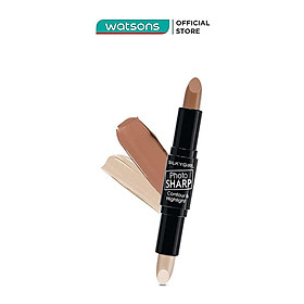 Tạo Khối 2 Đầu Silkygirl Photosharp Contour & Highlighter Stick 8G - 01 Natural Light