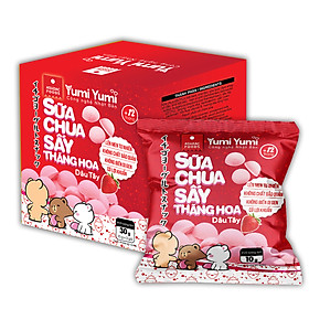 Sữa chua sấy thăng hoa Yumi Yumi vị dâu hộp 30 g (10 g x 3 gói)