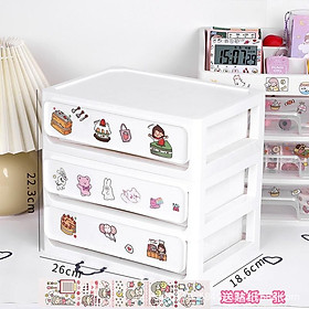 Mua Tủ kệ đựng sách vở văn phòng phẩm + Tặng sticker decor kệ