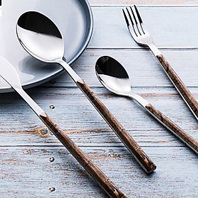 Mua WOODEN Dao ăn cán gỗ hoă văn 6394K