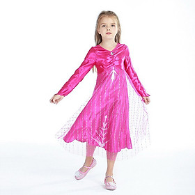 HM0673 - Đầm công chúa Elsa Frozen II màu hồng