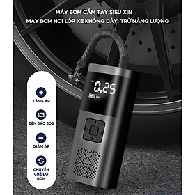 Mua Máy Bơm Điện Mini Cầm Tay Có Dung Lượng Pin 10.000mah Có Màn Hình Led Hiển Thị Thông Số Đỉnh Của Chóp