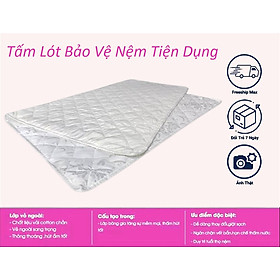 Tấm lót bảo vệ nệm có thun chằn 4 góc [Đủ size