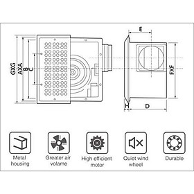 Mua Quạt thông gió gắn trần BPT10-23 - Hàng chính hãng