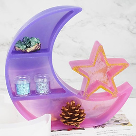 Epoxy Resin Mold Handmade Moon Star Shaped DIY Jewelry Holder Clay Tool Kids