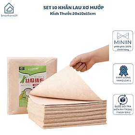 Mua Set 10 Khăn Lau Xơ Mướp Làn Bếp  Bát Đũa Sạch Sẽ  Lau Sạch Vết Bẩn Dầu Mỡ - HÀNG CHÍNH HÃNG MINIIN
