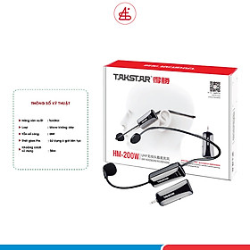 Mua Micro không dây gài đầu đa năng TAKSTAR HM200W  mic không dây HM 200W