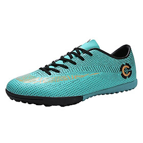 LCRTZKG Mens thấp trên giày bóng đá Trọng lượng nhẹ FG/TF giày bóng đá trẻ em chống trượt ngoài trời đào tạo giày bóng đá cộng với kích thước 48 49