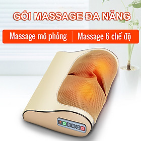 GỐI MASSAGE ĐA NĂNG, nhiều chế độ massage, dễ sử dụng- K1472