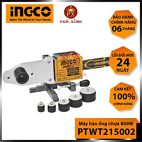 Máy hàn ống nhựa INGCO PTWT215002 | Máy hàn nhiệt 1500W, bộ ổ cắm nhiệt: 20, 25, 32, 40, 50, 63mm, Điều chỉnh nhiệt 0-30