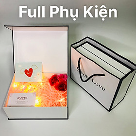 Hộp Quà Valentine , Hộp Quà Sinh Nhật Sang Trọng Kèm Phụ Kiện