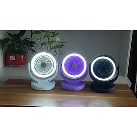 Quạt sạc tích điện để bàn kiêm đèn ngủ  Nineshield KBQD01 - Hàng chính hãng 