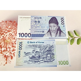 Mua Đại Hàn Dân Quốc 1000 won mới cứng sưu tầm  tặng kèm phơi bảo quản