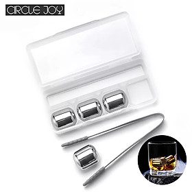 Uareliffe Circle Joy Ice Cube Reusable Stainless Steel Household Cooling Stone Washable Long-term Use Ice Maker For Whiskey Wine Corks Fruit Juice