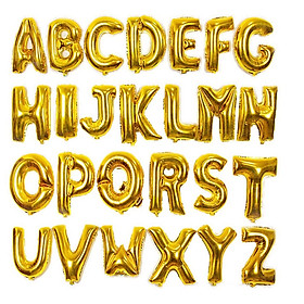 BONG BÓNG CHỮ CÁI A-Z TRANG TRÍ TIỆC MÀU GOLD