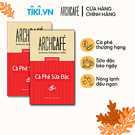 Combo 2 Cà Phê Sữa Đặc - Cafe hoà tan Archcafé hộp 12 gói x 18g