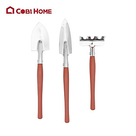 Bộ dụng cụ làm vườn mini bằng thép không gỉ (3 cái) /342136 .Phân Phối Bởi Cobi Home.