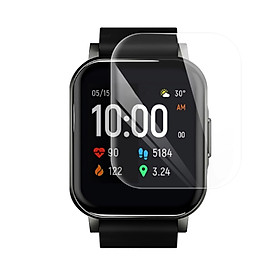 Screen Protector Compatible with Haylou LS02 Smart Watch Flexible TPU Film Bubble Free Anti-Scratch HD Clear Protector