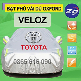 Bạt trùm xe ô tô Toyota Veloz Cross vải dù oxford cao cấp áo trùm che phủ xe hơi, bạc phủ oto chống nóng,mưa,bụi