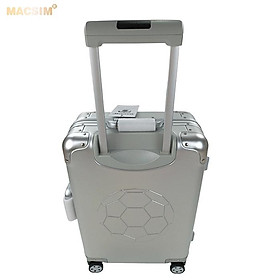 Vali hợp kim nhôm nguyên khối MS1313 Macsim cao cấp màu bạc cỡ 20inches