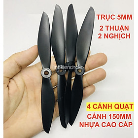 Mua 4 cánh quạt máy bay fly cam 150mm trục 5mm chất lượng cao thuận nghịch - KG0001