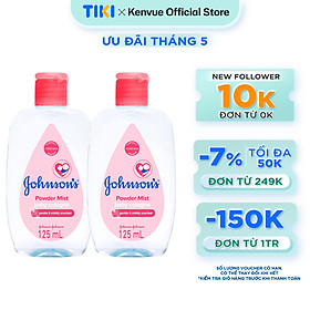 Combo 2 Chai Nước Hoa Cho Bé Johnsons Baby Cologne Hương Phấn Hoa Power Mist Baby Cologne 125ml