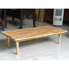 Bàn trà kiểu Nhật gỗ tự nhiên VIMOS ,xếp gọn dễ dàng, size 60 x 120 x cao 30cm