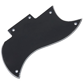 Black 3 Ply Pickguard Scratch Plate For SG Electric Guitar