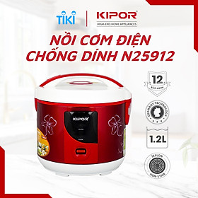 Nồi cơm điện KIPOR KP-N25912 - 1.2L - Phủ chống dính HOÀNG KIM