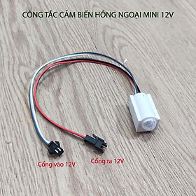 Công tắc cảm biến chuyển động hồng ngoại 12V-36W, tự bật khi có người tới, tự tắt sau khoảng thời gian