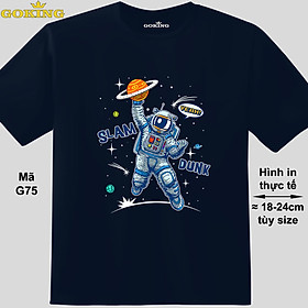 SLAM DUNK, mã G75. Áo thun nam nữ in siêu đẹp. Áo phông thoát nhiệt GOKING hàng hiệu cao cấp