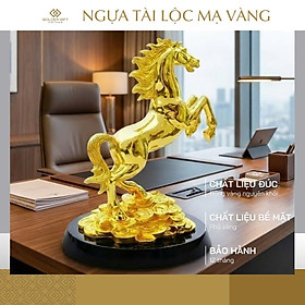 Tượng Ngựa Tài Lộc mạ vàng - Vật phẩm phong thuỷ cho người tuổi Ngọ