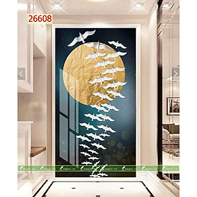 Mua Tranh treo tường Hiện đại 1 tấm dọc 3D/gỗ MDF Hàn Quốc chống ẩm mốc  mối mọt