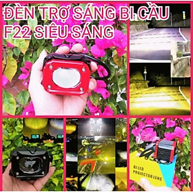 1 CÁI ĐÈN TRỢ SÁNG BI CẦU F22 SÁNG PHA TRẮNG COS VÀNG 2 MÀU LẮP XE MÁY ÔTÔ 