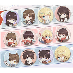 Huy hiệu in hình anime Tình Yêu và Nhà Sản Xuất manhua chibi dễ thương huy hiệu cài áo (MẪU GIAO NGẪU NHIÊN)