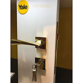 Khóa tay gạt phân thể Yale cao cấp(inox304 nguyên khối mạ bóng)