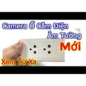 Camera ổ điện âm tường 3 trấu 1080p wifi xem qua đt kèm thẻ 64Gb
