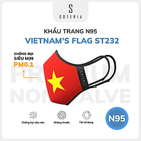 Hình ảnh Khẩu trang thời trang cờ Việt Nam Soteria Vietnam’s Flag ST232 - N95 lọc 99% bụi mịn 0.1 micro