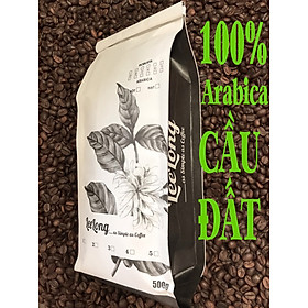 500g cà phê Arabica Cầu Đất dạng hạt rang chưa xay - LeeLong Coffee