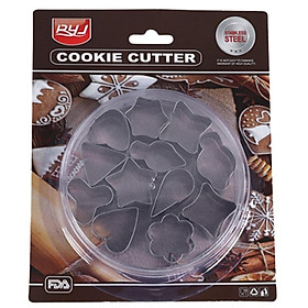 Mua Khuôn Bánh Quy Cookies Cutter Khuôn Nhấn Bộ 12 Chi Tiết - CBQUI12MAU