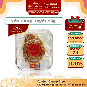 Yến Khánh Hòa -Yến Hồng Huyết [Hộp 10g] - Đệ Nhất Yến Đảo - Tăng cường sinh lực - Tốt cho huyết áp, tim mạch - Kích thích sinh trưởng hồng cầu - Bổ phổi - Tăng sức đề kháng - Điều hòa huyết áp - Tăng cường sinh lý nam nử - Cải thiện giấc ngủ