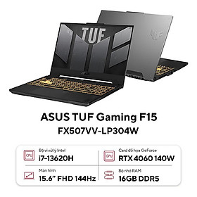 Mua ASUS TUF Gaming F15 FX507VV-LP304W (Intel Core i7-13620H | RTX 4060 |16GB | 1TB | 15.6 inch FHD 144Hz | Win 11 | Xám) - HÀNG CHÍNH HÃNG